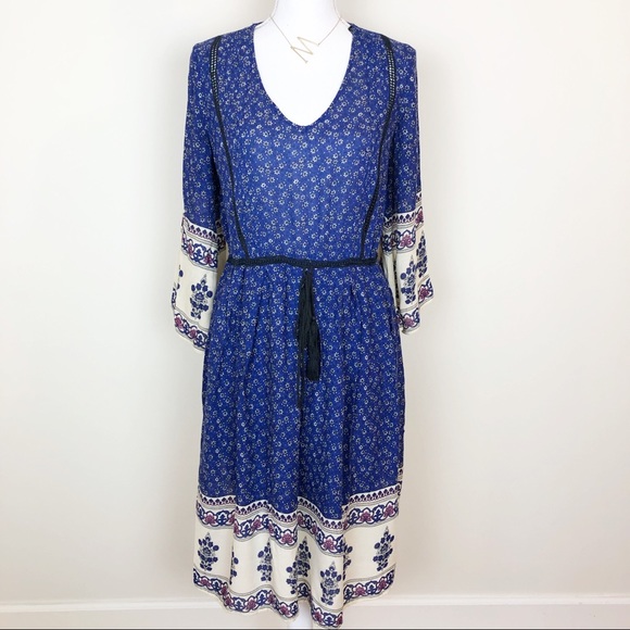 Zara Dresses & Skirts - Zara floral blue peasant dress Zara Dresses & Skirts - Zara floral blue peasant dress